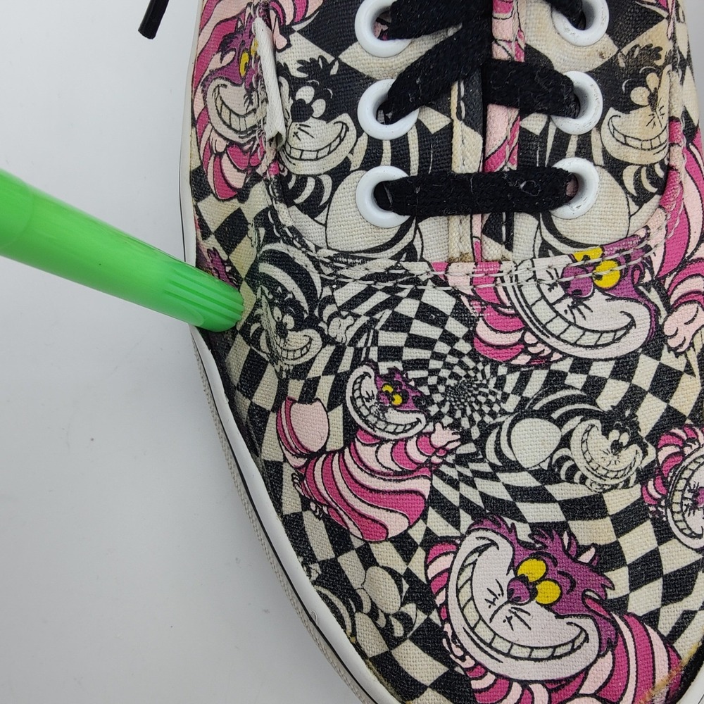 Vans x Disney Grunge Skater Alice in Wonderland Cheshire Cat Checker M 10 W 11.5 - Picture 7 of 16